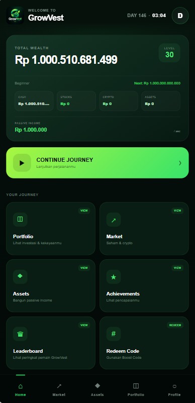 GrowVest Screen 1