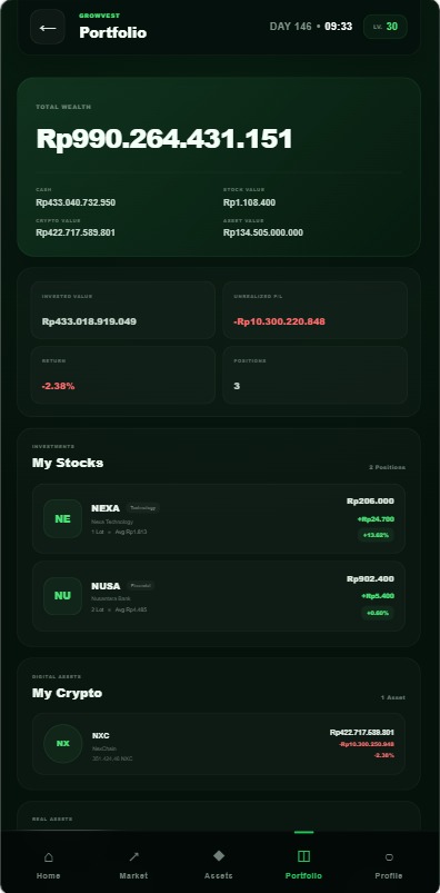 GrowVest Screen 2